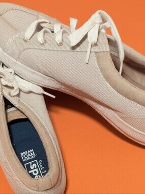 Keds Tan and White Sneakers